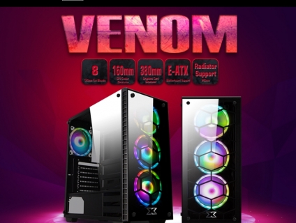 Vỏ case XIGMATEK VENOM 2 kính cl, hàng newbox