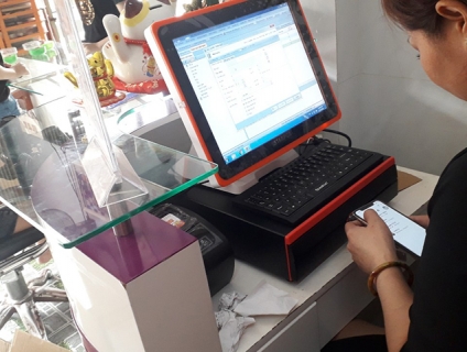 Trọn bộ máy tính tiền cảm ứng cho tiệm nail tại Trà Vinh giá rẻ