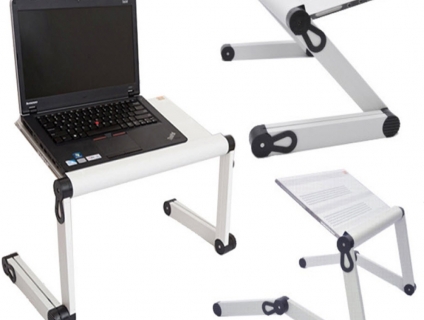 BÀN LAPTOP XOAY 360 ĐỘ HỢP KIM MAGIE (TRẮNG SỮA)