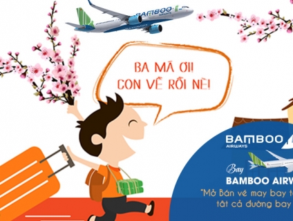 Bamboo Airways mở bán vé máy bay Tết 2020 vi vu đắc Lộc