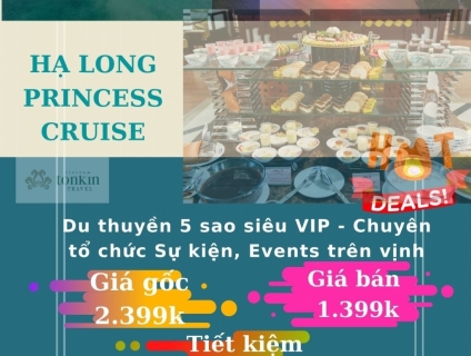 Chọn ngay đi !Voucher siêu Hot du thuyền 5 sao Hạ Long Princess