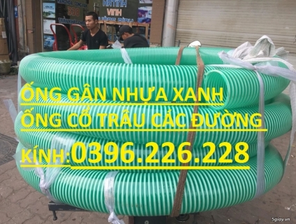 Bán ống cổ trâu gân nhựa xanh lá phi 200 giá rẻ