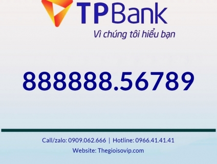 Bán số tài khoản đẹp vip ngân hàng Tpbank bát quý sảnh rồng