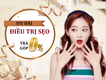 Điều trị sẹo trọn gói trả góp 0%
