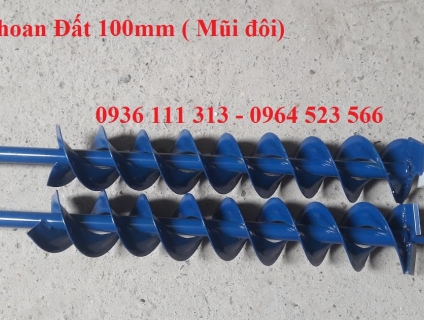 Mũi Khoan Đất 100mm ( Mũi đôi)