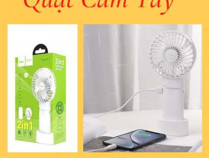 Quạt cầm tay cao cấp kiêm sạc dự phòng mini siêu tiện ích