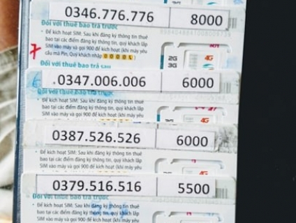 Mình cần xã lô sim 7 cái số đep