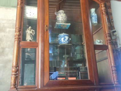 Tủ rượu gõ đỏ ta 100% 1.5m×2.8m×0.65m