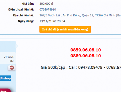 0859.06.08.10 + 0889.06.08.10 = 500k/cặp