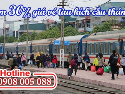 Giảm 30% giá vé tàu kích cầu tháng 11