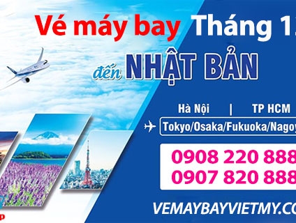 Giá vé máy bay đi Nhật Bản tháng 12
