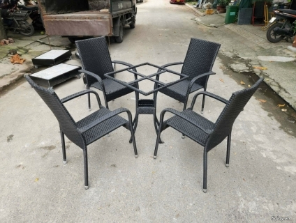 ghế nhựa giả mây