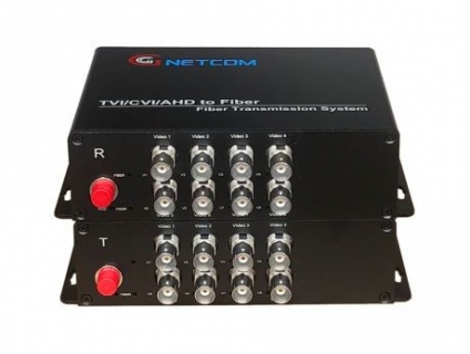 Bộ chuyển đổi Video Quang 8 Kênh cameraCVI/TVI/AHD GNETCOM HL-8V-20T/R