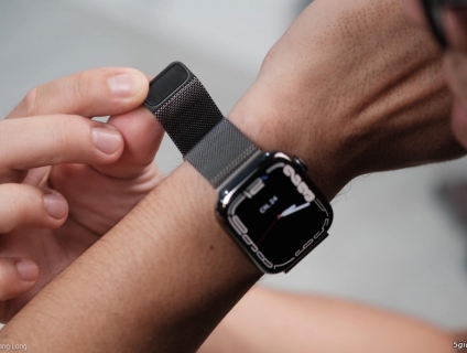 Apple watch sr7 45mm graphite midnight xanh bóng đêm