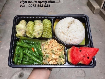 Gía Bán Hộp Nhựa Đen Đựng Cơm Dùng 1 Lần Gía Sỉ