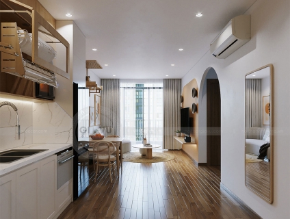 Nội thất căn hộ 2 phòng ngủ tại Vinhomes Smart City