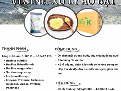 VI SINH XỬ LÝ AO BẠT BIOK