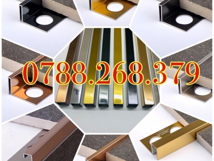 Nẹp U inox 304, Nẹp trang trí tường, Nẹp chỉ tường, Nẹp ốp vách