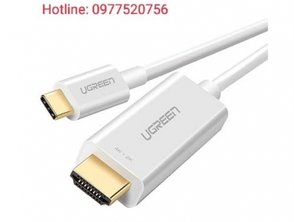 Cáp Đổi USB Type-C Sang HDMI Ugreen 30841 hỗ trợ 4K chính hãng