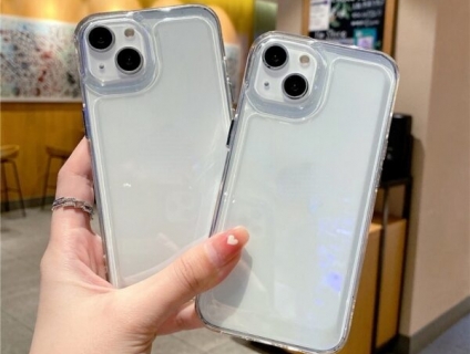 Ốp lưng iphone Trong Suốt Viền Thẳng Chống Sốc