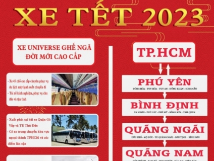 VÉ XE TẾT QUÝ MÃO 2023 VỀ BÌNH ĐỊNH - QUẢNG NGÃI - QUẢNG NAM - ĐÀ NẴNG