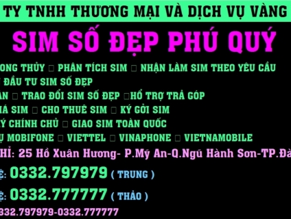 Sim Số Đẹp Phú Quý-LH:0332.797979-0332.777777