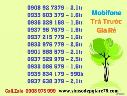 Chuyên Bán Sim Phong Thủy, Thần Tài Lộc Phát và nhiều số đẹp khác.