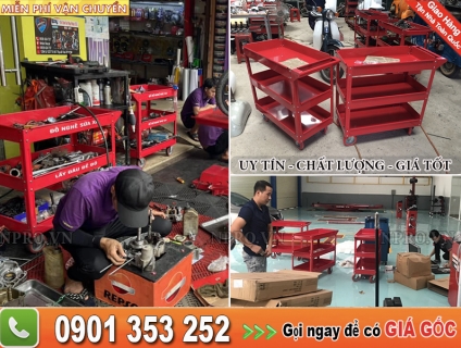 2 mẫu xe đẩy đựng dụng cụ sửa chữa, giá rẻ chất lượng nên mua