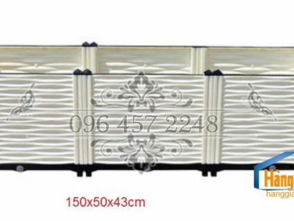 Chậu trồng rau ghép thông minh dài 1,5m