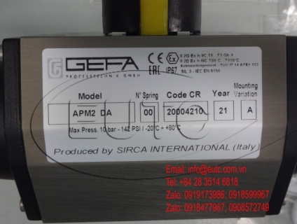 Bộ truyền động khí nén GEFA