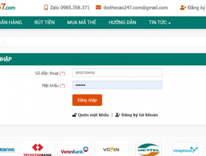 Đổi thẻ cào sang ví điện tử Momo nhanh nhất, chiết khấu thấp nhất