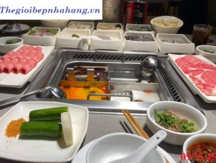 Nồi lẩu inox – lẩu 2 ngăn – nồi inox có dùng được bếp từ không ?