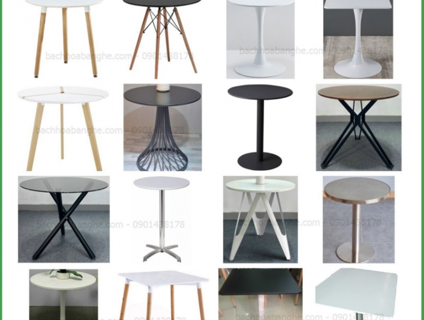 Bàn ăn, bàn cafe, bàn decor tiếp khách đẹp tại HCM