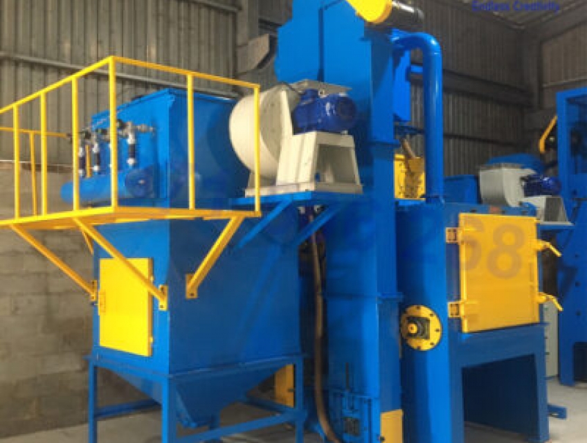 6 Ưu Điểm Vượt Trội Của Máy Phun Bi Băng Tải Cuốn