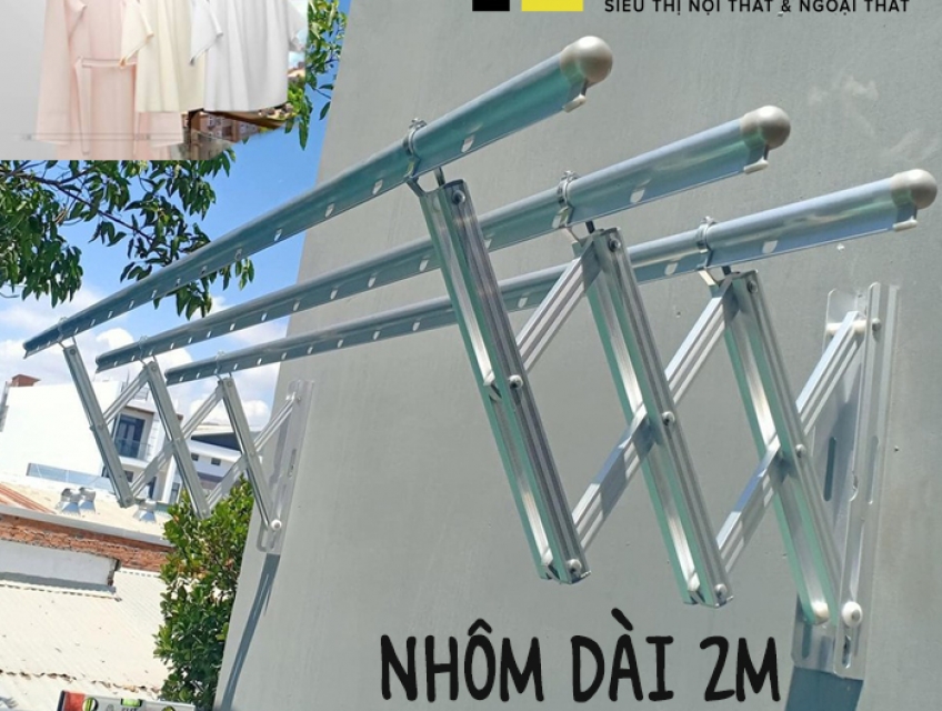 Cách lựa chọn giàn phơi gắn tường nhôm mỏng giá rẻ phù hợp