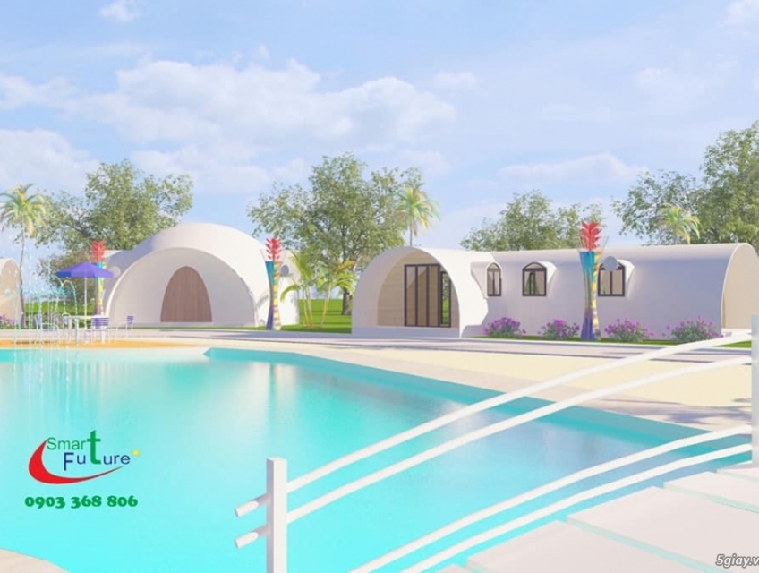 Nhà đúc sẵn bằng chất liệu composite