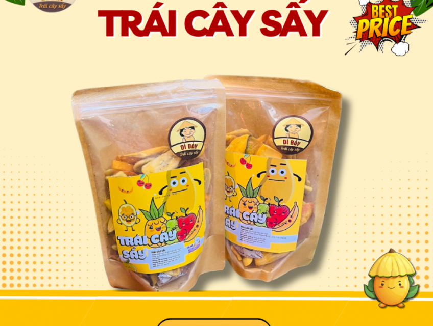 Những sản phẩm trái cây sấy ngon miệng và bổ dưỡng