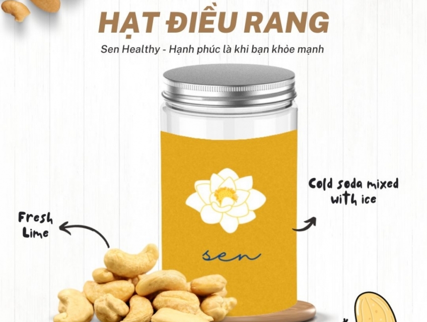 Hạt điều rang nhà Senhealthy