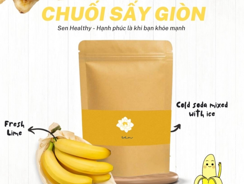 Chuối sấy nhà Senhealthy