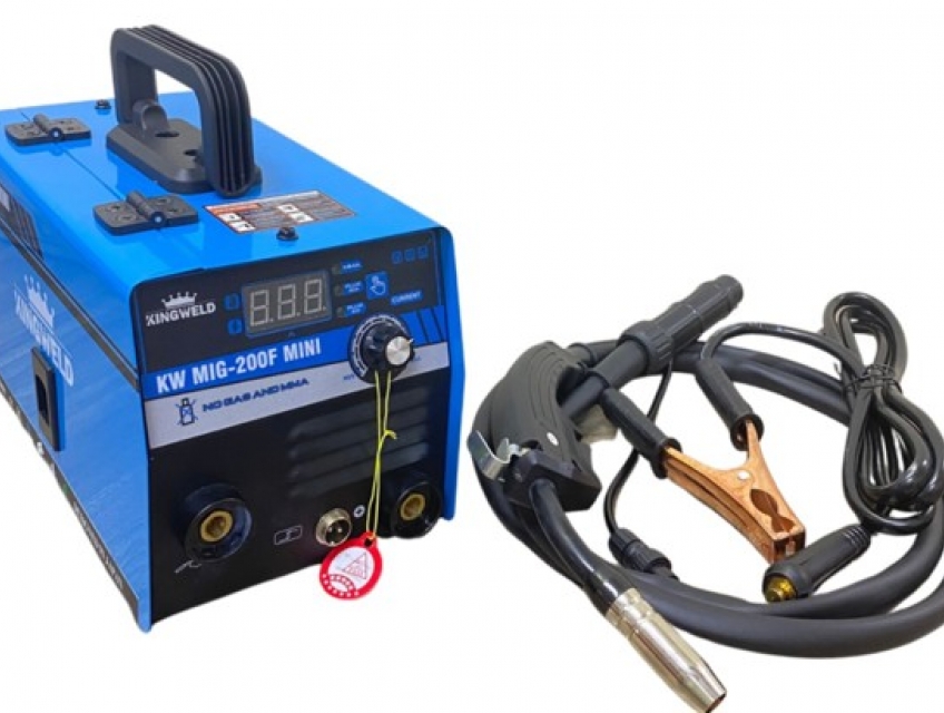 Máy hàn Mig hai chức năng KingWeld KW Mig-200F Mini Tặng cuộn dây lõi