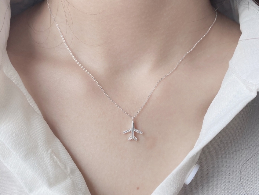 Dây chuyền mặt máy bay "Airplane Necklace"