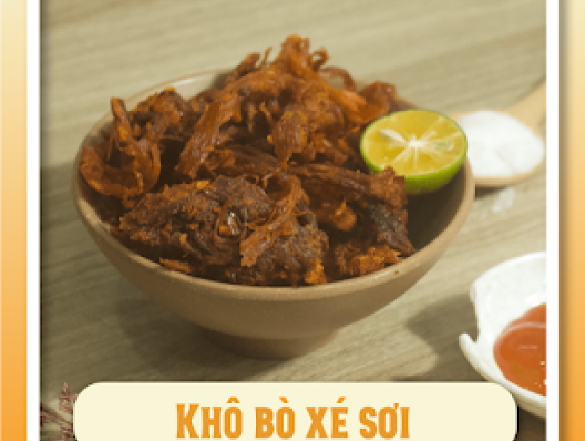 Rộp Rộp – Khô Bò Xé Sợi Túi 70g (Thơm Ngon – Đậm Vị Bò)