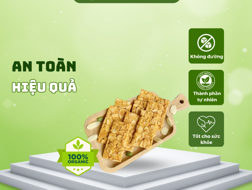 Bánh ngói hạnh nhân ăn kiêng hỗ trợ giảm cân