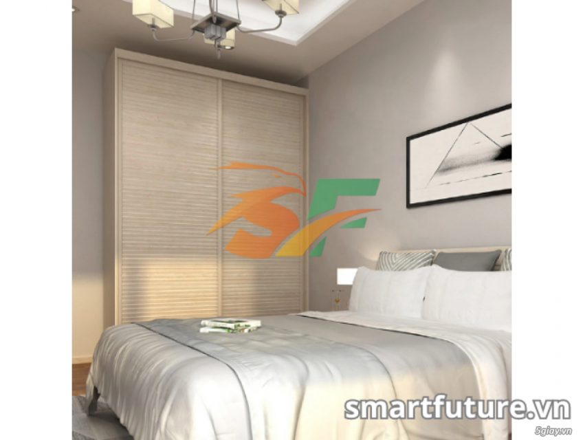 Tủ quần áo kịch trần gỗ công nghiệp