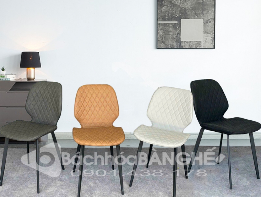 Ghế da phòng ăn, ghế da tiếp khách Nordic trám tại HCM