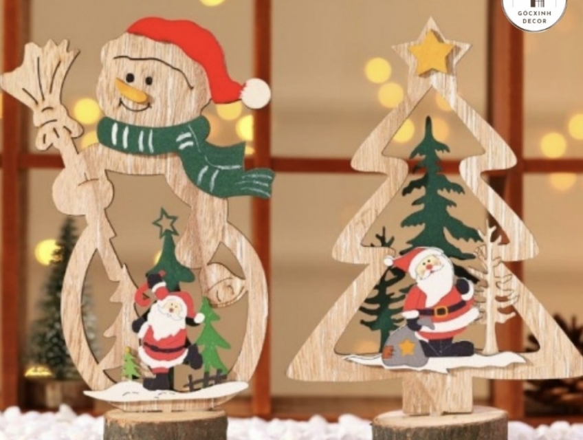 Cây Thông Mini Gỗ - Bài Trí Lý Tưởng Cho Mùa Giáng Sinh!