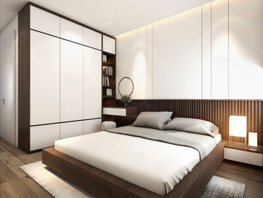 MẪU THIẾT KẾ PHÒNG NGỦ CHUNG CƯ ĐẸP HIỆN ĐẠI THEO XU HƯỚNG