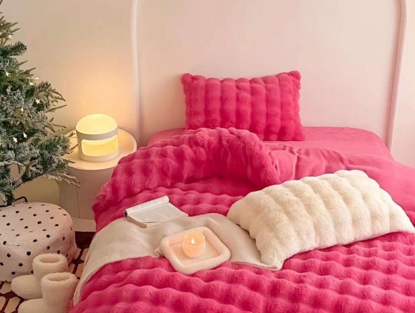 ĐÔNG ẤM ÁP VỚI SET NỈ NHUNG LÔNG CHỒN