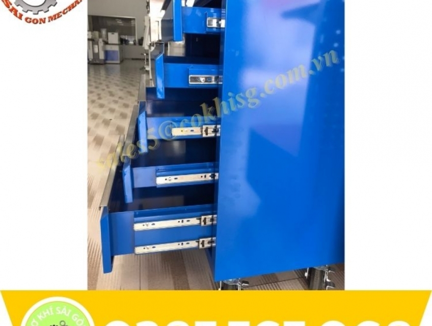 Xe đẩy dụng cụ đồ nghề 5 ngăn