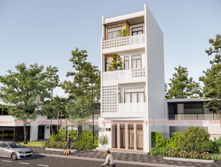 Mẫu Nhà Phố Hiện Đại 4 Tầng Tại Vũng Tàu